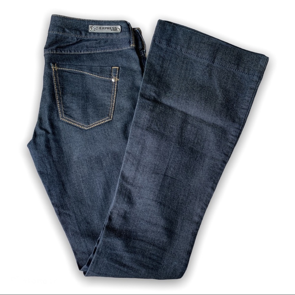 Wide leg flare Express jeans
